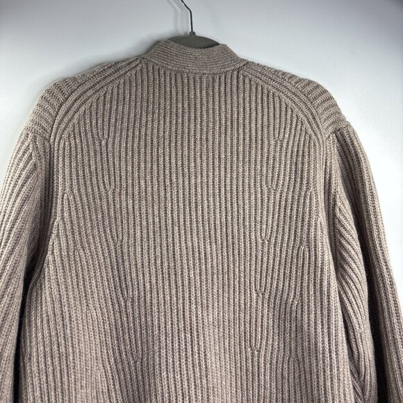 Banana Republic Curio Relaxed 100% Cashmere Cardigan Size L Taupe NWT $380 MSRP - Picture 10 of 13
